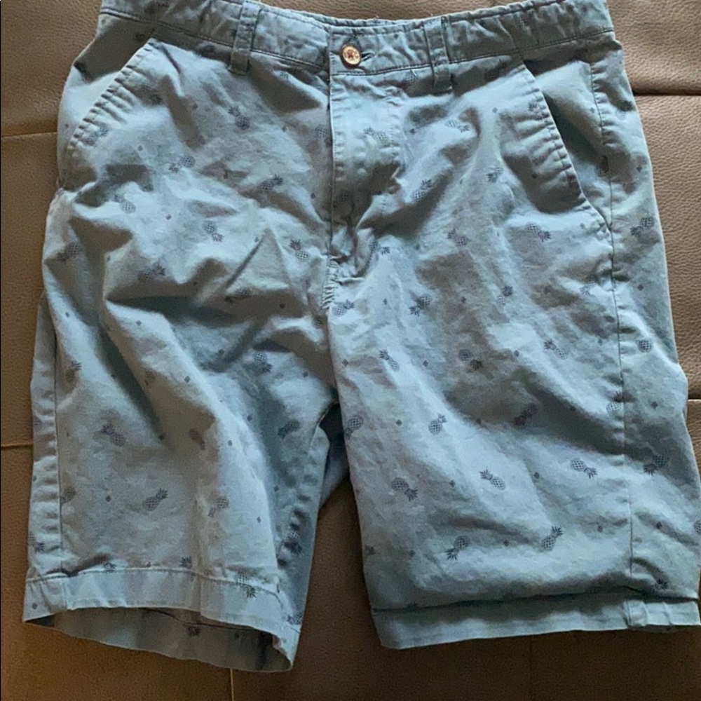 Blue pineapple shorts size 32
